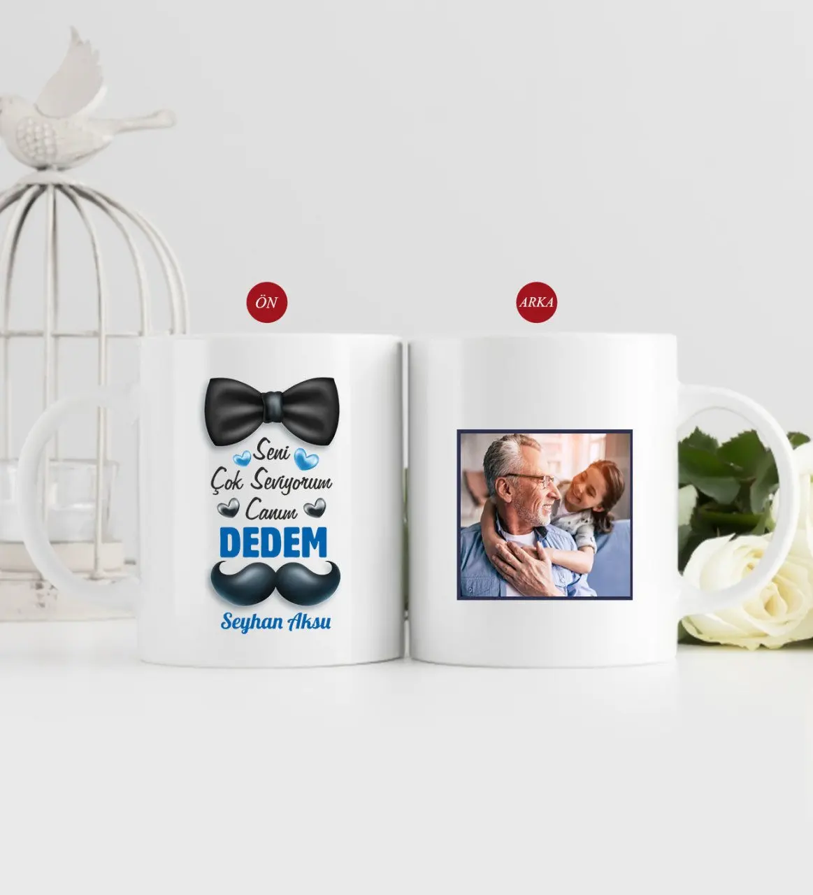 

Персонализированные дорогой Dedem дизайн кружки фото Bardak-2