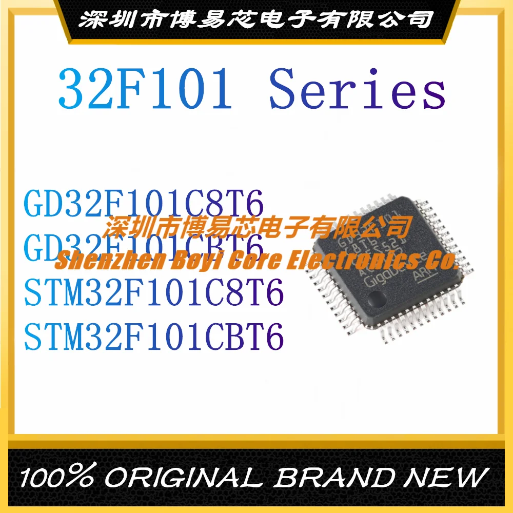 GD32F101C8T6 GD32F101CBT6 STM32F101C8T6 STM32F101CBT6 ARM Cortex-M3 56 МГц флэш-память: 128 КБ ОЗУ: 16 Кб (MCU/MPU/SOC) LQFP-48
