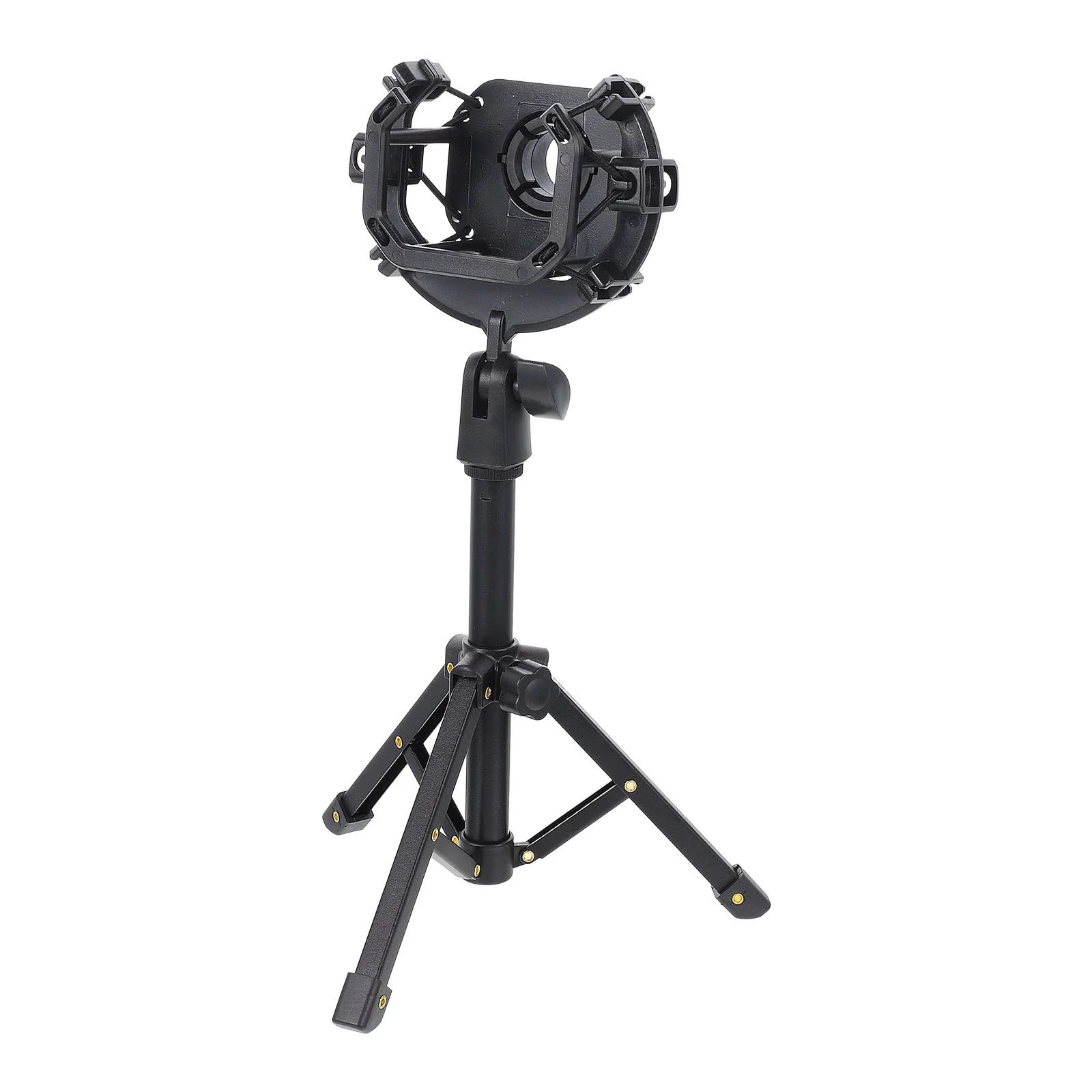 

Microphone Desk Mic Stand Tripod Mount Arm Desktop Shockmount Parts Holder Boom Adjustablefoldable Support Accessories Metal
