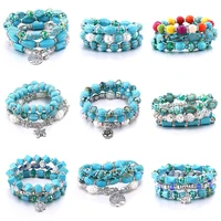 fashion stretch bracelet bohemian charm beaded bracelet 3pcs crystal beads bracelet for women bracelets jewelry