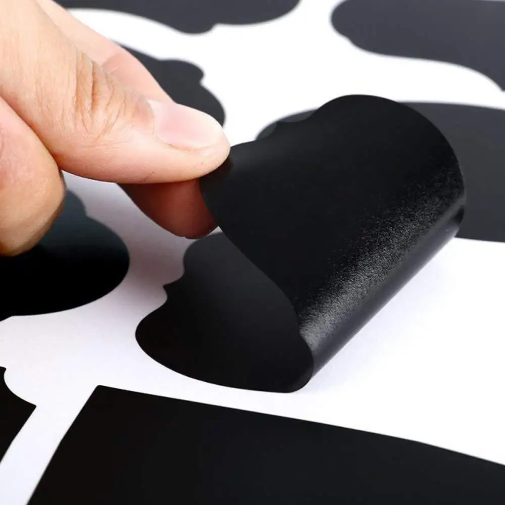 

Стираемая черная доска 80 шт./компл., Стикеры для кухонных банок, этикетки-органайзеры, стикеры для детской черной доски 3,5X5 см