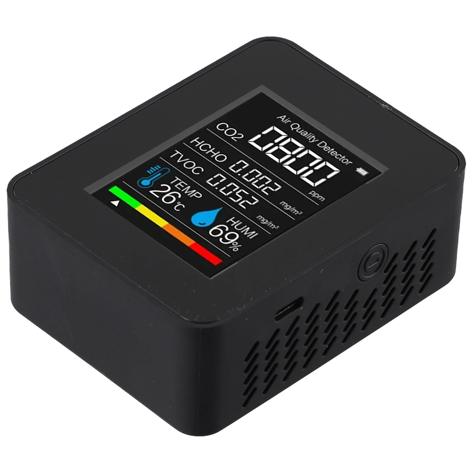 Детектор формальдегида HCHO TVOC 5 в 1 тестер качества воздуха емкость аккумулятора