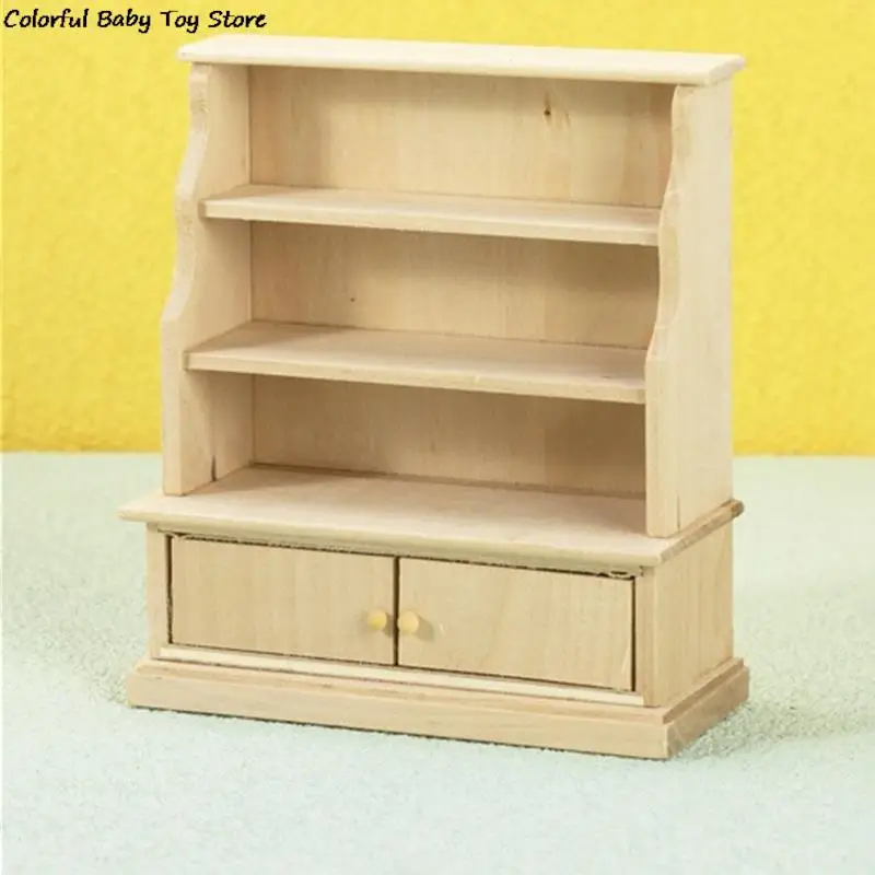 

1:12 миниатюрный шкаф для кукольного домика, шкаф для хранения, полка, стеллаж для мебели, модель, Декор, книжный шкаф для хранения, игрушечный ...