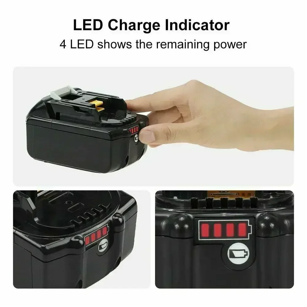 1-3 упаковки BL1860 18 В 6000 мАч аккумуляторная батарея для Makita BL1830B BL1860B BL1840B BL1815 LXT-400 18650