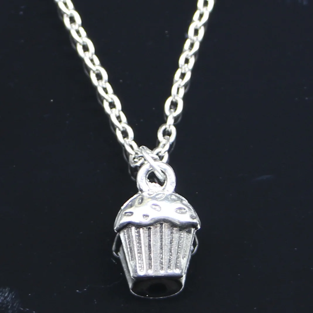 Новое модное ожерелье 13x10x8 мм 3D Подвески в виде кекса торта Короткие Длинные женские и мужские Подарочные ювелирные изделия Чокер