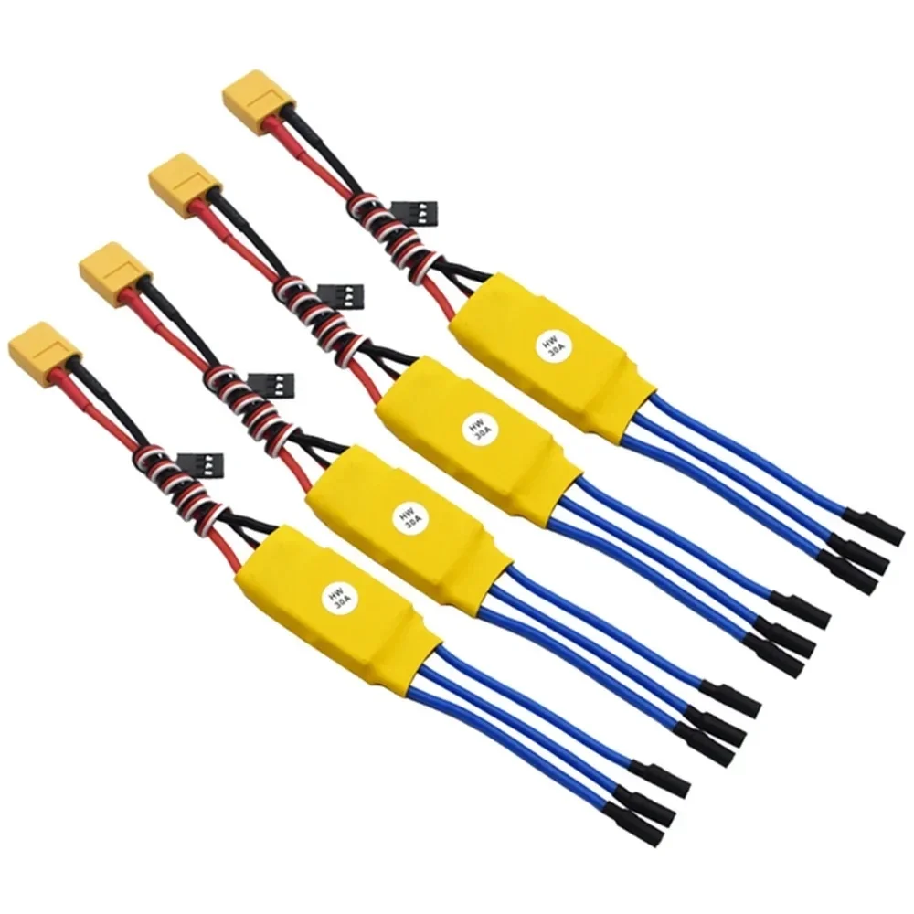 Фото HW30A 30A ESC бесщеточный регулятор скорости двигателя XXD RC BEC ESC T-rex вертолетная лодка для FPV F450 мини квадрокоптер дрон №1