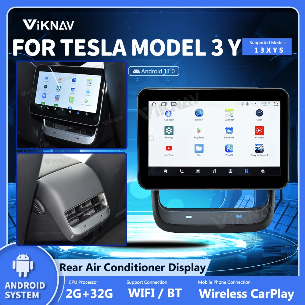 

Развлекательная система с Android-экраном для всех моделей Tesla 3 Y, задний Дисплей переменного тока, беспроводной Головной блок Carplay USB BT Music Store