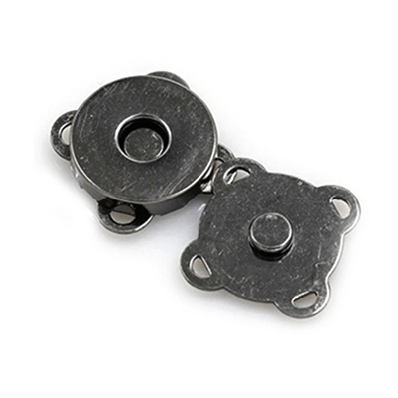 10Pcs Magnetic Purse Quincunx Snaps For Clasps Closure Wallet Bags Handbag Buckle Accessories 14/18mm Silver/Bronze images - 6