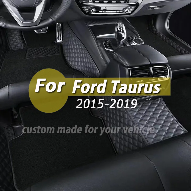 

Car Floor Mats Carpets For Ford Taurus 2019 2018 2017 2016 2015 Auto Interior Accessories Leather Styling Custom Waterproof Rugs