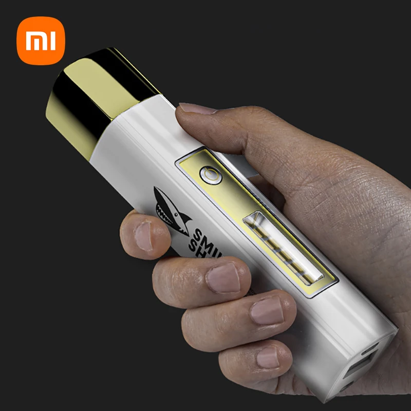 

Мини-фонарик Xiaomi, фонарики, USB-фонарики, перезаряжаемый сильный фонарь, уличный фонарь, прожектор для кемпинга, рыбалки, пешего туризма