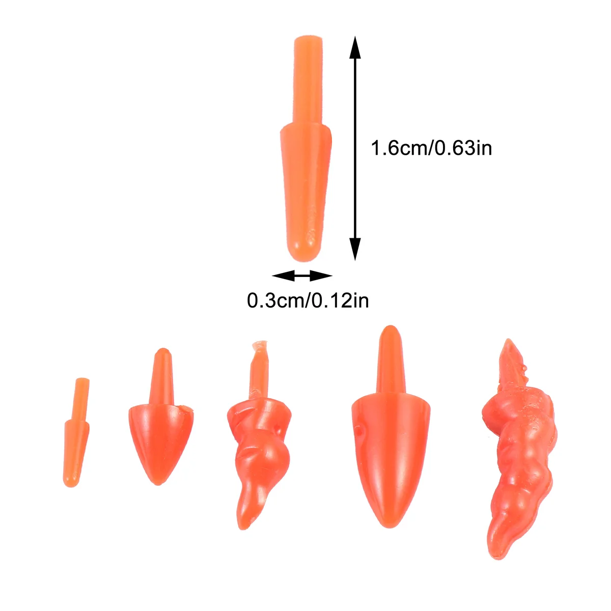 Пластиковая булавка в виде носа снеговика рождественское украшение сделай сам