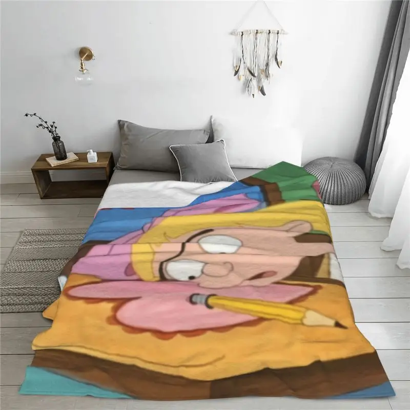 Флисовое одеяло на заказ с изображением героев аниме Эй-Арнольд комедия Helga Pataki