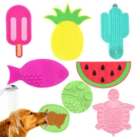 pet products mat for dogs cats slow food bowls with suction cup feeding food silicone lick pad dog slow feeders treat dispensing