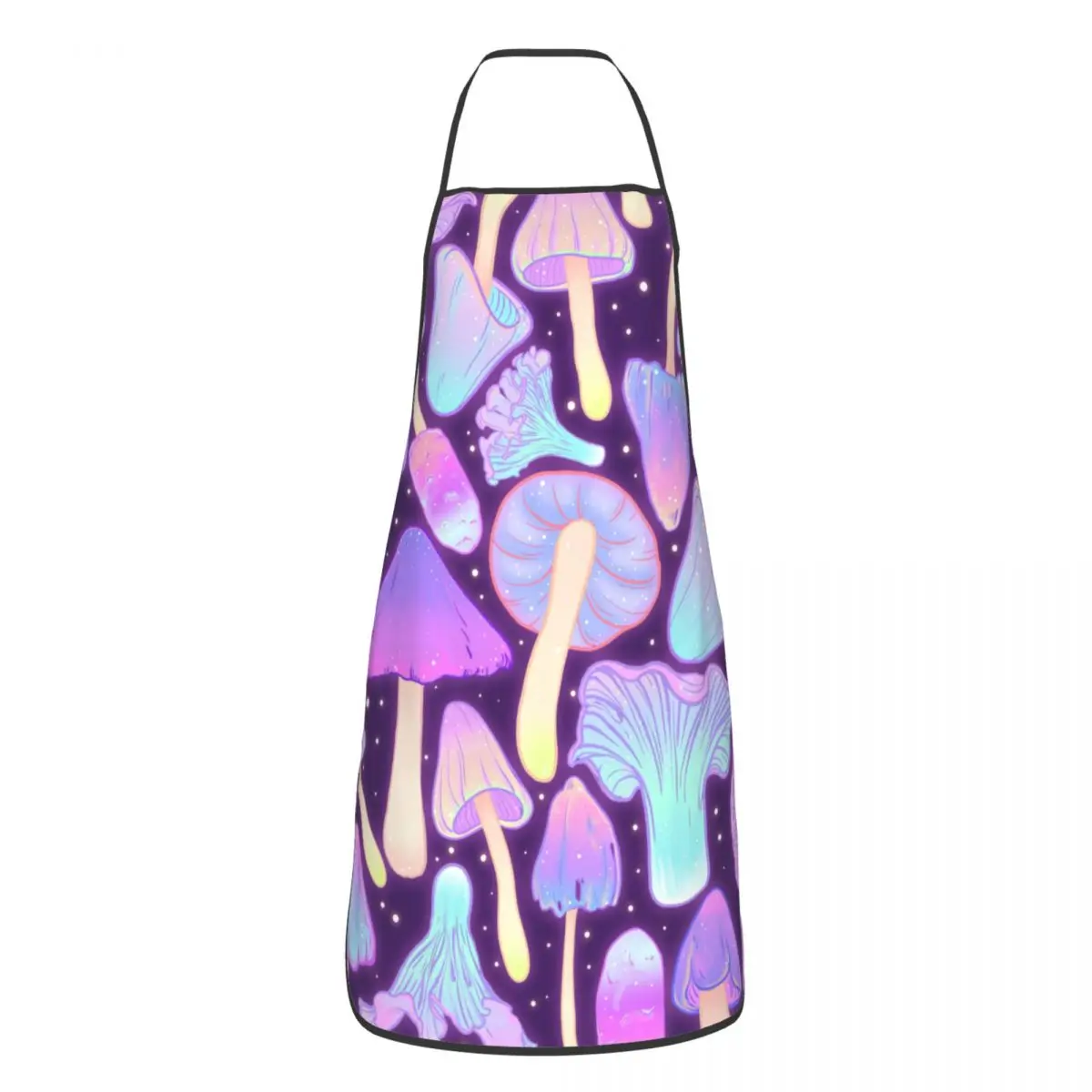 

Psychedelic Mushroom Apron Cuisine Cooking Baking Gardening Aprons Kitchen Antifouling Pinafore for Men Women