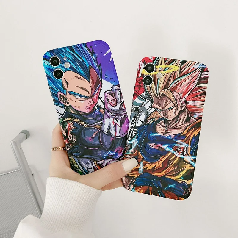 

Anime Goku Vegeta Phone Case Cover for IPhone 7 8 Plus 11 12 13 Pro X XR XS Max Shockproof Case for IPhone 13 Cases