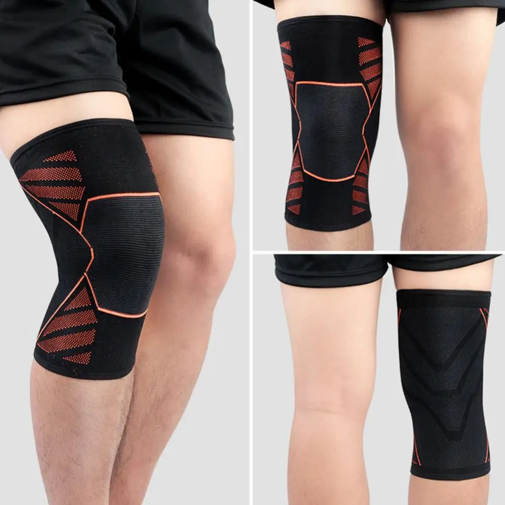 

1PCS Compression Knee Support Sleeve Protector Elastic Knee Pads Brace Springs Gym Sports Basketball Volleyball Running