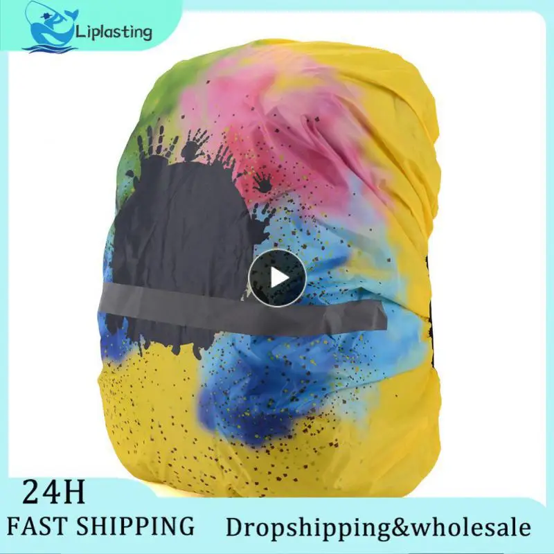 

Oxford Cloth Bag Waterproof Cover Folded Backpack Rain Cover Portable Schoolbag Dust Cover Outdoor Equipment Schoolbag Protect