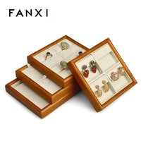 solid wood jewelry tray small jewelry storage tray ring pendant jewelry viewing display tray