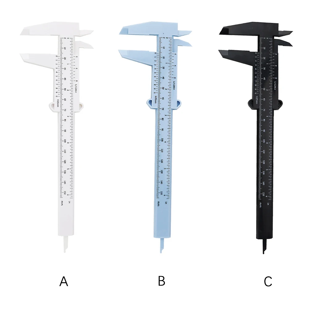 

150mm Sliding Vernier Caliper Mini Gauge Dual Scale Depth Accurate Measure Tool Metalworking Plumbing Making White