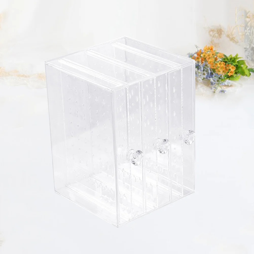 Display Stand Earring Organizer Transparent Container Case Holder for Dangler Decor