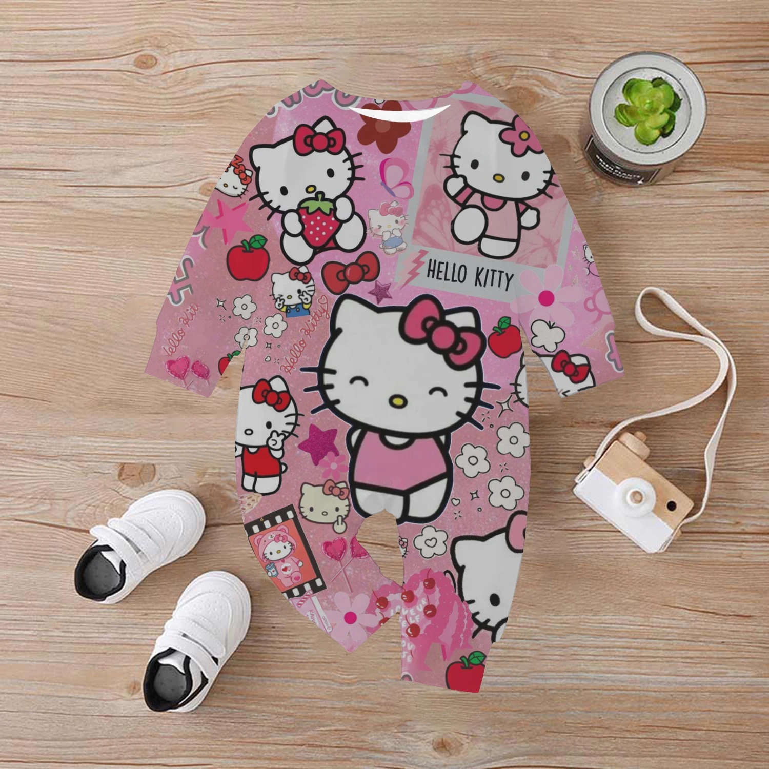 HELLO KITTY мультфильм аниме 2025 хит продаж детский хлопковый комбинезон для детей 0-4
