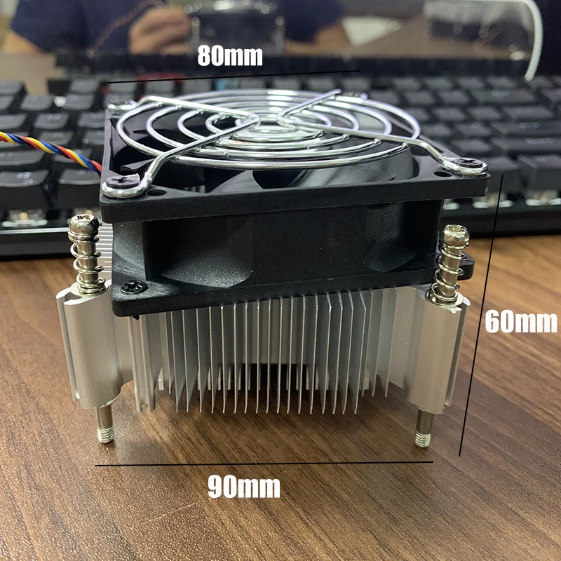Фото Охладитель процессора Adegeas Tower 80 мм 4-контактный радиатор для процессора Intel X79 X99 LGA 2011, подшипник жидкости 28 дБА №3
