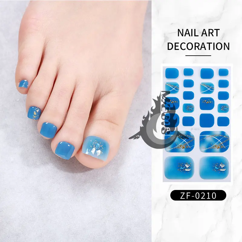 

MEBIS 22 Tips Toenails Art Decor Nail Art Stickers Nail Decoration Nail Art Toe Tips for Acrylic Toenails for Women