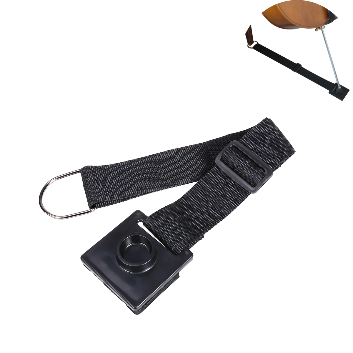 

1PC Cello Endpin Stopper Black Non-slip Effective Cello Strap Floor Stand Holder for Instruments Cello