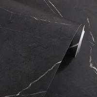 thick matte black marble sticker wallpaper self adhesive kitchen oilproof desktop rock slab countertop table refurbishment film