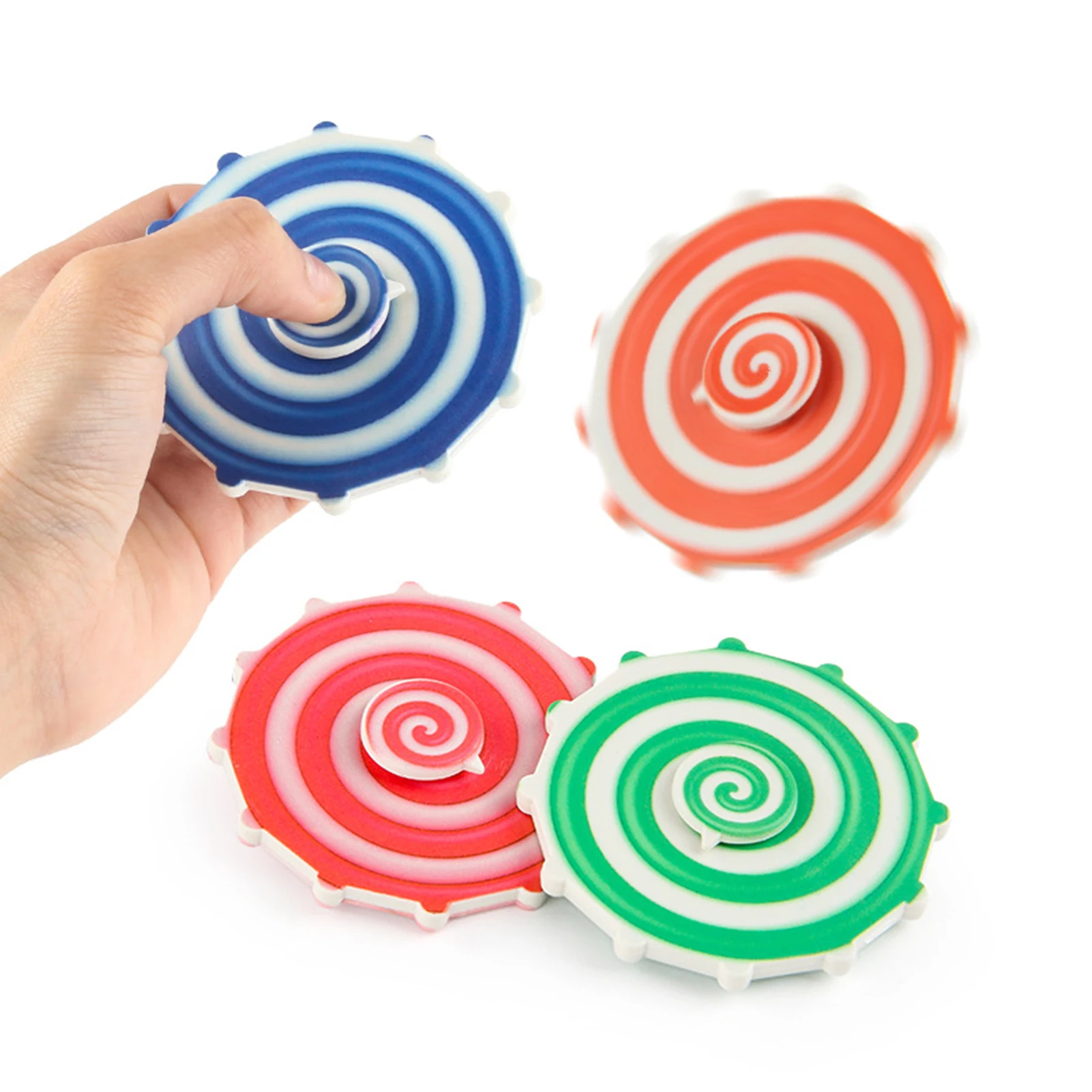 

Colored Finger Spinner ABS Gyro Toys Mini Cartoon Children Adult Relief Stress Desktop Spinning Toys Educational Game Gift