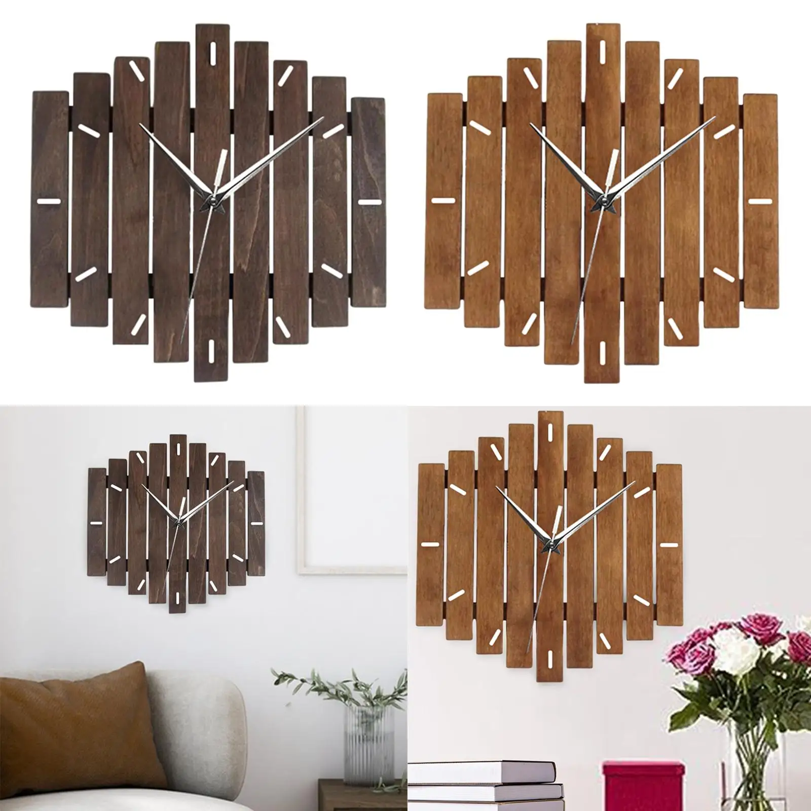 Деревянные настенные часы 12-дюймовые декоративные подарки другу домашний декор