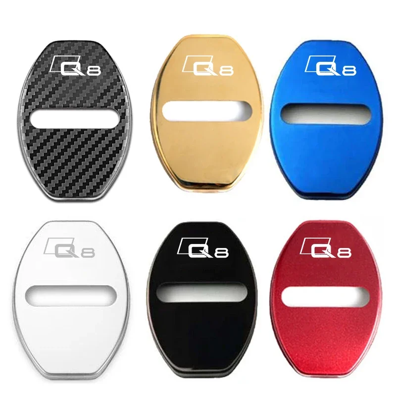 

4 шт., автомобильные аксессуары из нержавеющей стали для защиты дверного замка