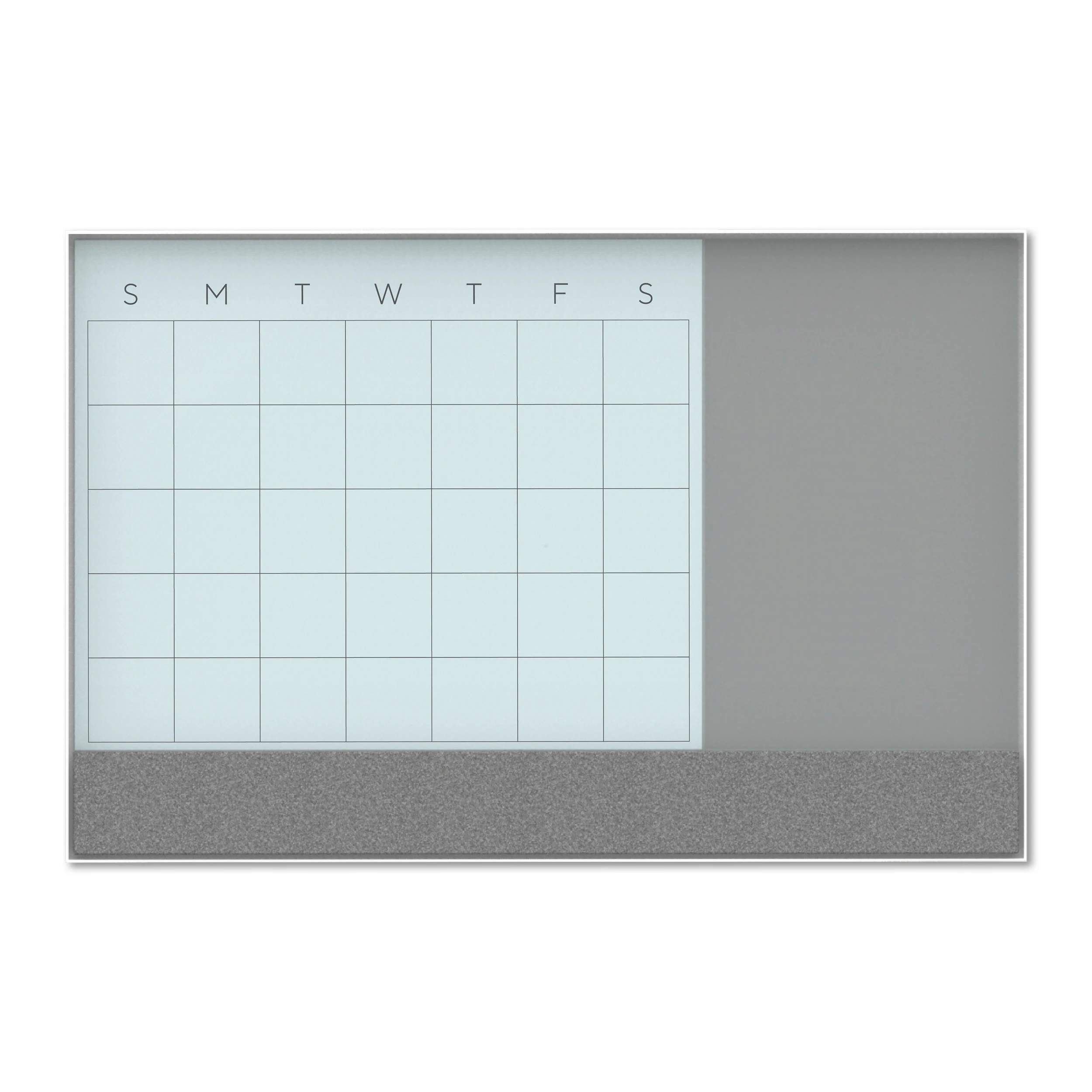 3N1  Glass Dry Erase Calendar, 48