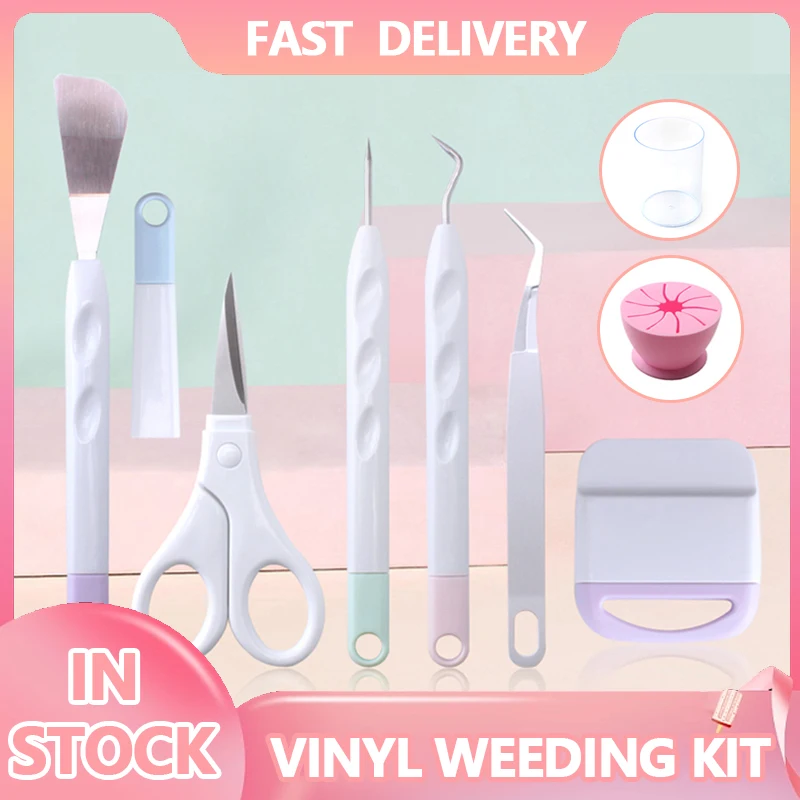 

Multicolor Mix Portable Silhouette Cameo Vinyl Weeding Tools Kit Multi-Function Cameo Letters DIY Craft Cricut Machine Accessory