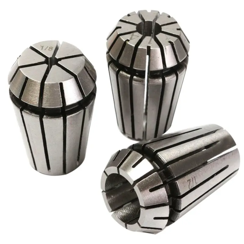 

Best 3pcs ER20 Spring Collet Chuck Lathe Milling CNC Engraving Holder 1/8 inch 1/4 inch 1/2 inch