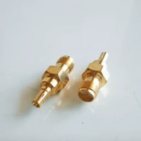 1x pcs rp sma rpsma rp sma female to crc9 male plug rpsma to crc9 connector socket gold brass straight coaxial rf adapters