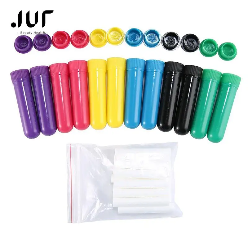 

Пустые фитили из хлопка, 10 шт., разноцветные переносные пустые палочки для ароматерапии с эфирным маслом