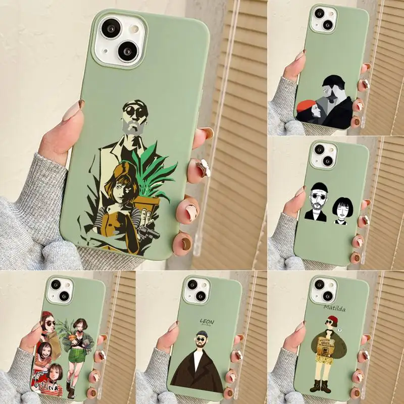 

Movie Killer Leon And Mathilda Phone Case For Iphone 7 8 Plus X Xr Xs 11 12 13 Se2020 Mini Mobile Iphones 14 Pro Max Case