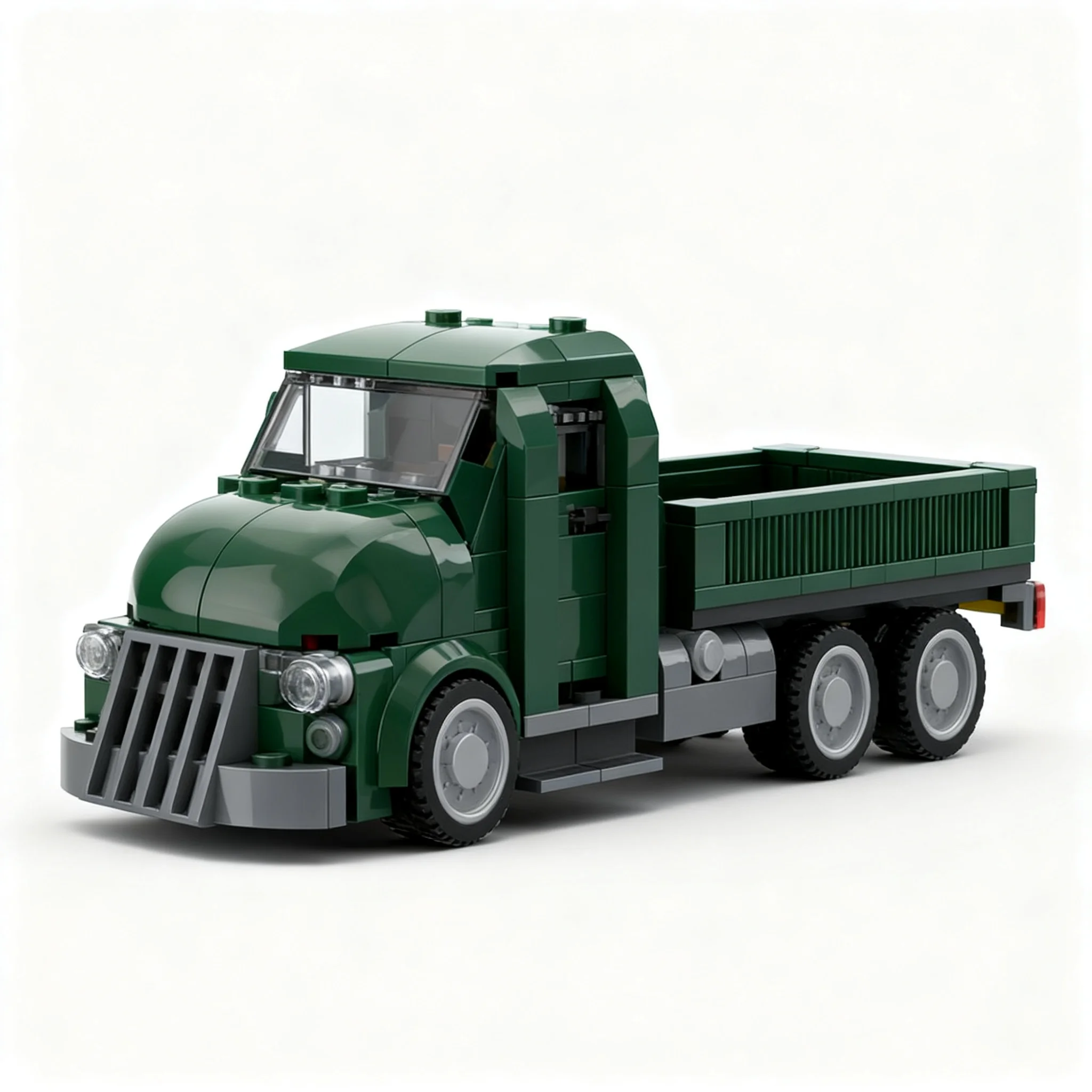 Фото 406 деталей MOC Fallout Brawn Truck - Модель военного грузовика с плоской платформой, игрушечные строительные блоки, рождественские подарки, конструктор, подарок на день рождения, DIY-арт. №2