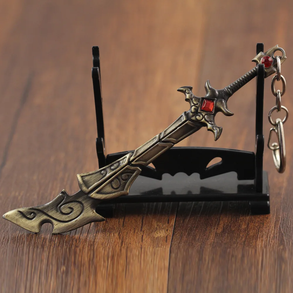 Винтажный Брелок LOL Master Yi Ionia Skin для мужчин и женщин, брелок для ключей, металлический брелок для ключей, аксессуар