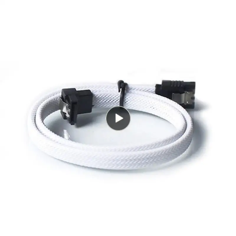 

Cable Pure Copper 8 Core Data Line Straight To Elbow Hard Drive Double Head Lock 8-core Data Cable Computer Hardware Durable