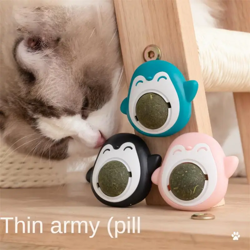 

1PC Pet Cat Mint Tickle Cat Tool Grinding Teeth Mint Ball Cat Snack Wood Tianliao Self Hi Bite Resistant Interactive Toy