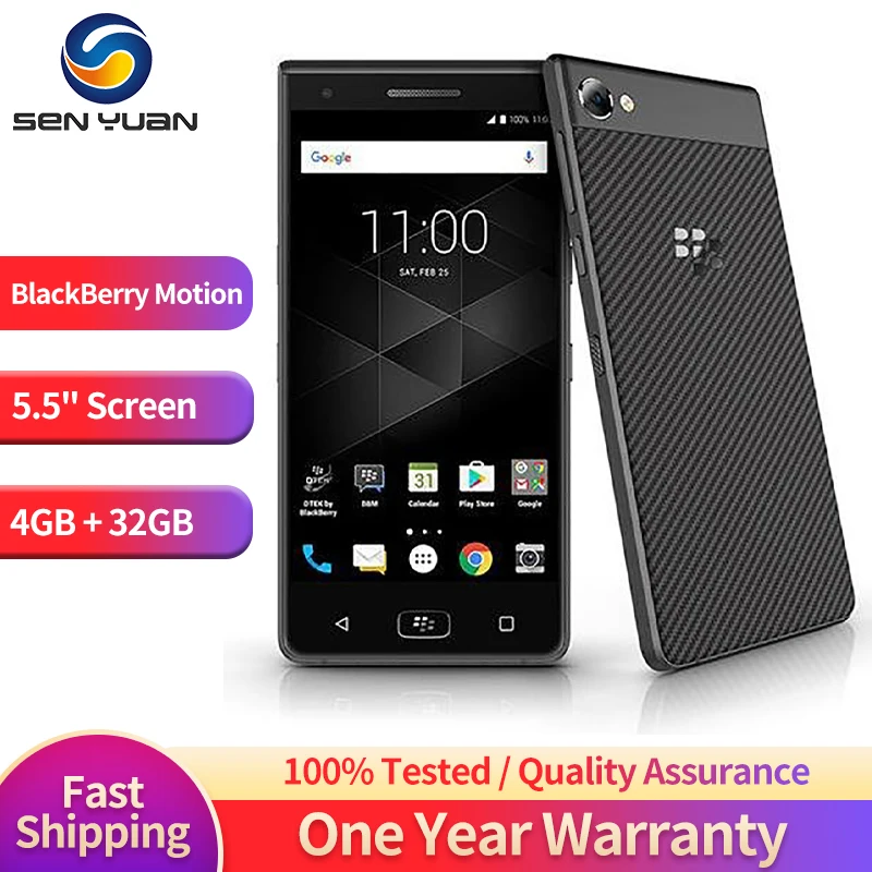 Оригинальный разблокированный смартфон BlackBerry Motion 4G LTE телефон с экраном 5 дюйма