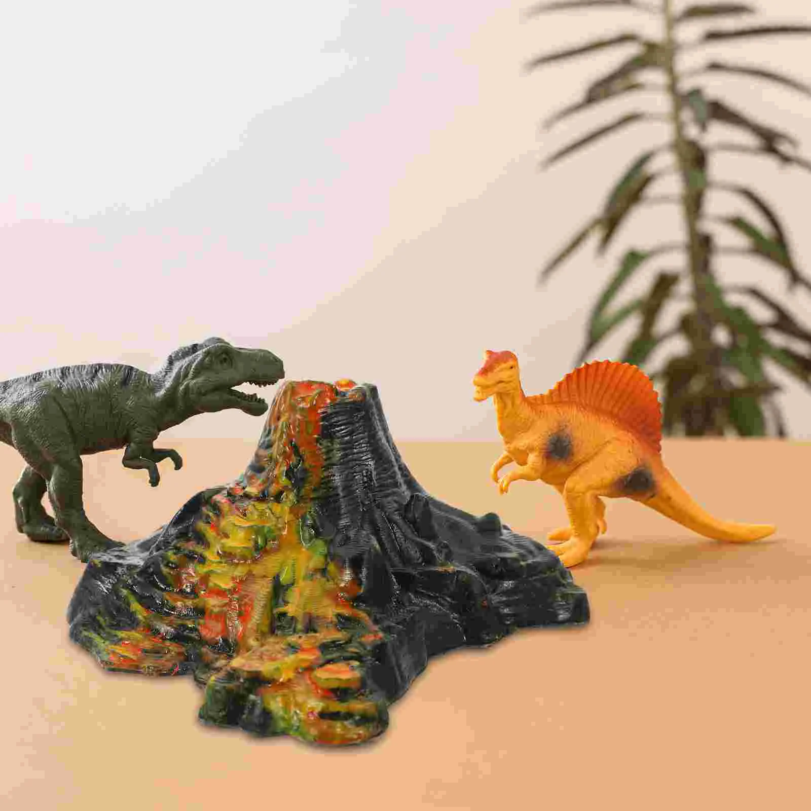 2 шт. имитация вулкана модели игрушки для детей украшений декор украшения малышей