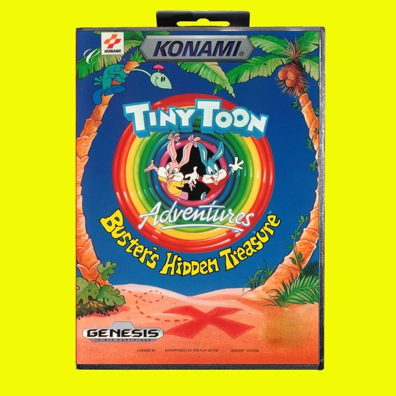 Игровая карта Tiny Toon MD 16-битный чехол из США для картриджа игровой консоли Sega Megadrive