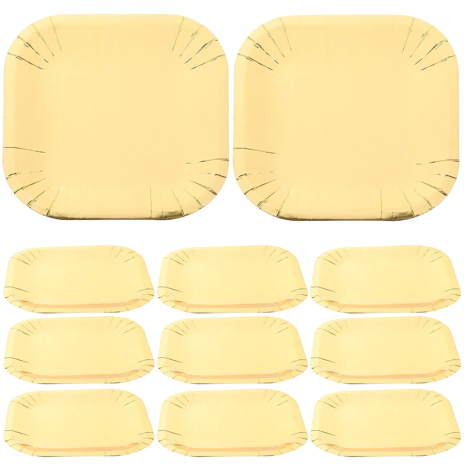 

40 Pcs Fruit Tray Dinner Plates Gathering Paper Cake Delicate Disposable Dish Festival Serving Platters