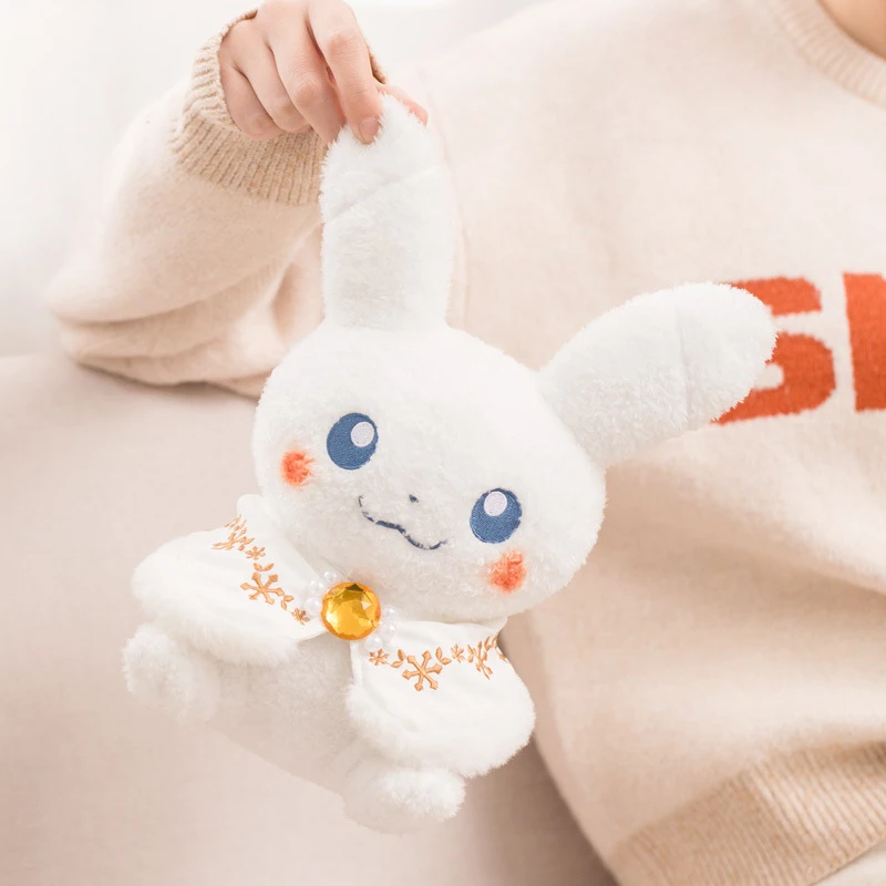 Anime PokéMon Plush Doll White Pikachu Ferret Kawaii Cute Peluche Stuffed Animal Doll Home Room Decor Bed Pillow Birthday Gifts