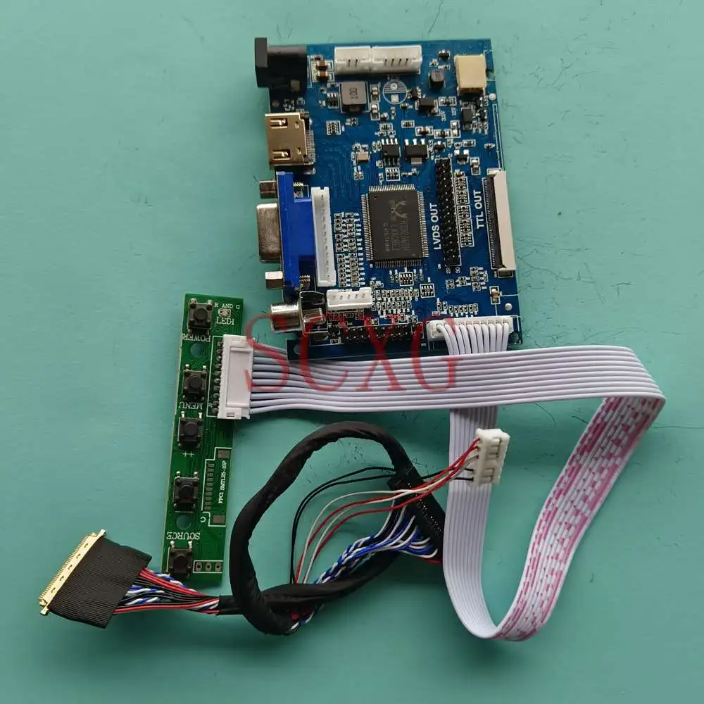 

LCD Screen Controller Driver Board Fit LTN156AT30-T01 15.6" DIY Kit 1366*768 Notebook 2AV+VGA+HDMI-Compatible LVDS 40 Pins