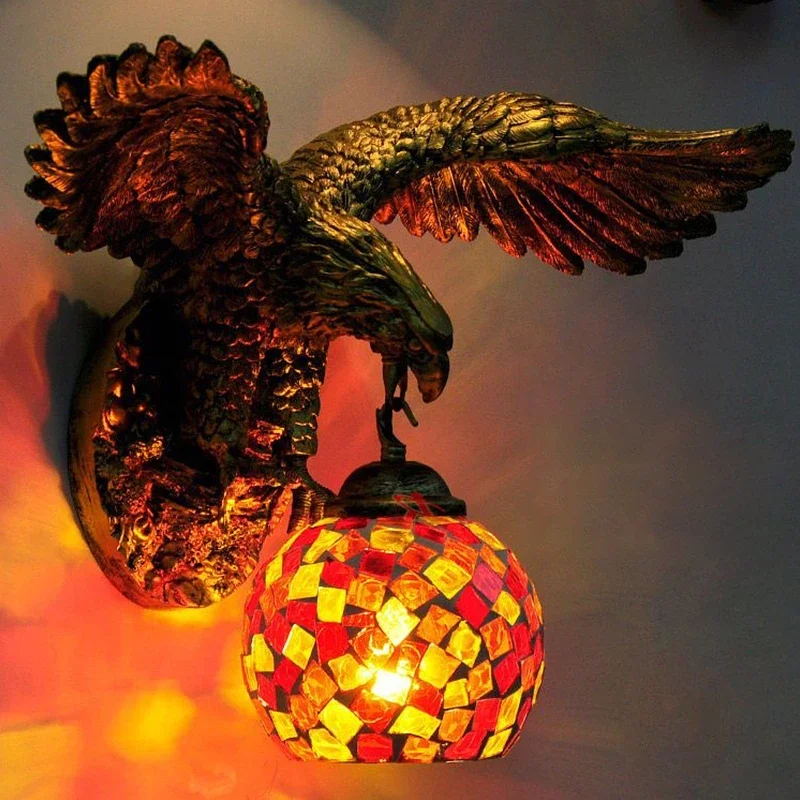 DLMH современный настенный светильник с орлом в стиле ретро креативный для