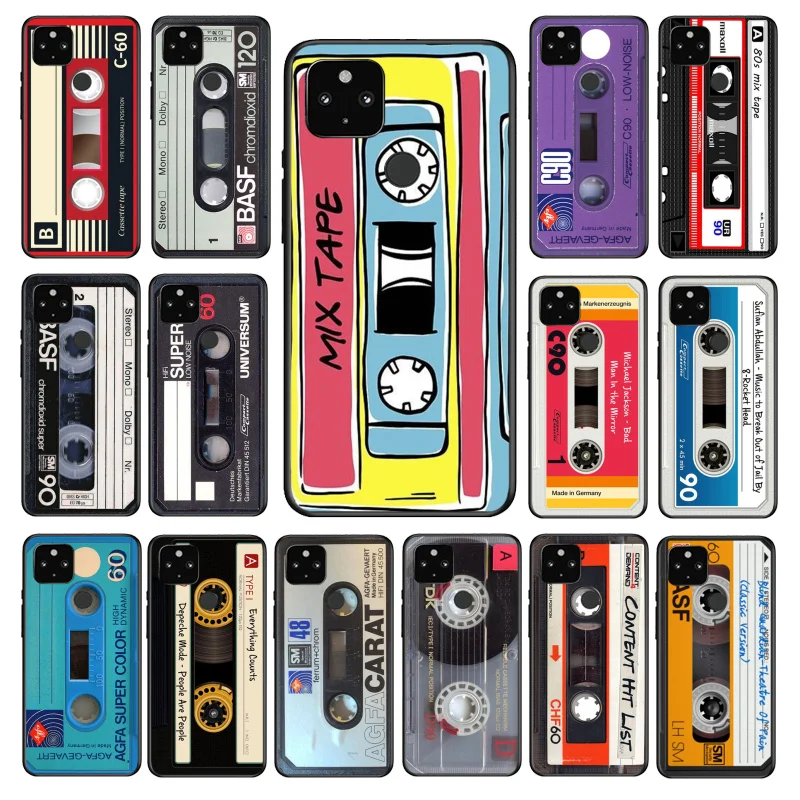 

Vintage Cassette Tape Retro Phone Case for Google Pixel 7 Pro 7a 6A 6 Pro 5A 4A 3A Pixel 4 XL Pixel 5 6 4 3 XL 3A XL 2 XL Funda